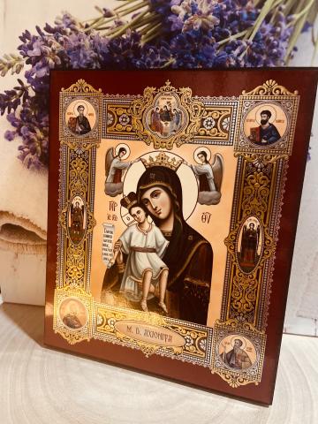 Icoana Maica Domnului Axionita 18.5cm de la Candela Criscom Srl.