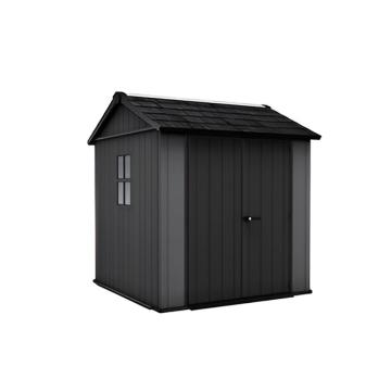 Casuta de gradina din plastic Newton 2.0 7x7.5 gri