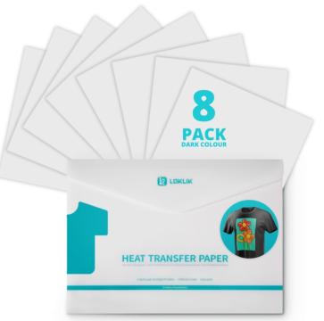 Hartie transfer termic Loklik A4 - Dark - 8 Pack de la Luma Atelier