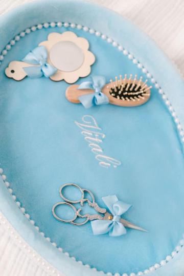 Set tavita mot - bleu de la Andreeatex