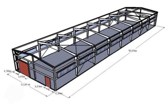 Hala metalica de la Regent Nifa Group SRL