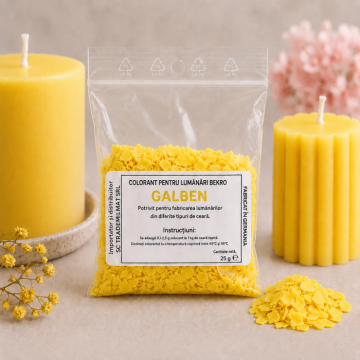 Colorant lumanari Bekro - galben, 25 g
