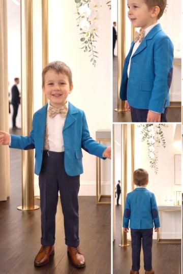 Costum ceremonie Romeo (1-4 ani) albastru