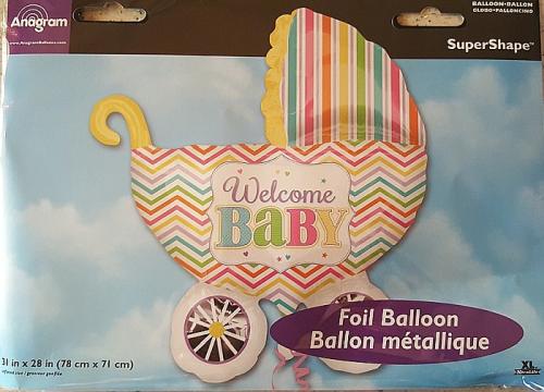 Balon in forma de landou ( carucior) pentru bebelus - SuperS