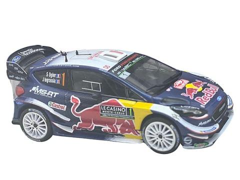 Macheta Ford Fiesta WRC 1 Raliu Monte Carlo 2018, scara 1:4