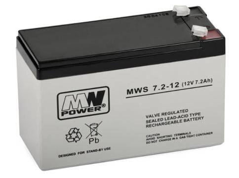 Acumulator MWPower 7.2 AH / 12 V