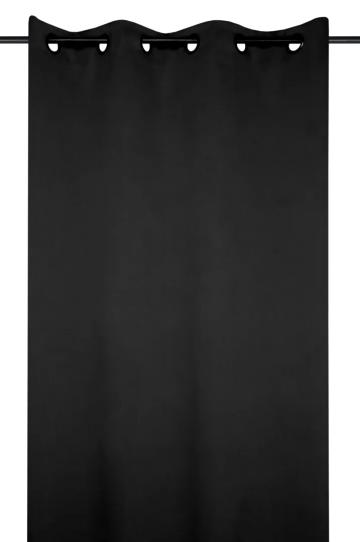 Draperie Notte 135X250 cm, culoare negru, 100% poliester de la URBANIX SRL
