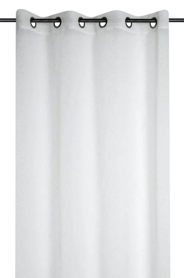 Perdea Stacy 135X260 cm, culoare alb, 100% poliester