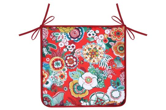 Perna de scaun Gipsy 38X38 cm, culoare rosu, 100% poliester de la URBANIX SRL