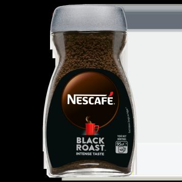 Cafea solubila instant bo. Nescafe Black Roast Intense 95g