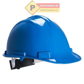 Casca albastra cu personalizare pentru siguranta