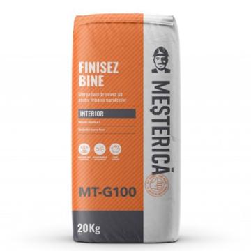 Glet pe baza de ciment alb Mesterica Finisez Bine 20kg de la URBANIX SRL