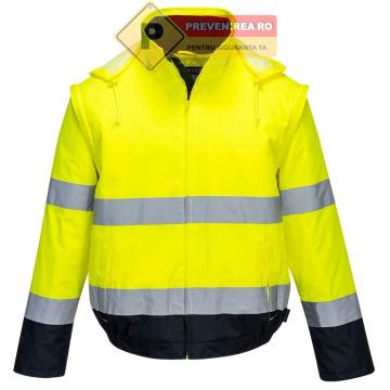 Geaca reflectorizanta multifunctionala pentru santiere