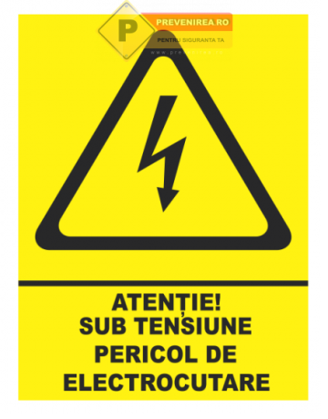 Indicator sub tensiune pericol de electrocutare