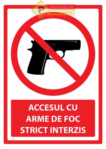 Semn interzicere arme de foc