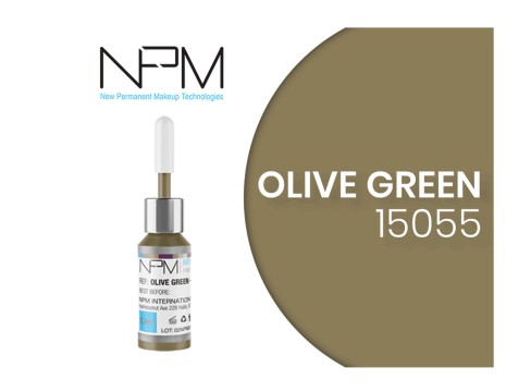 Pigment corector micropigmentare NPM Olive Green 12ml de la Visagistik