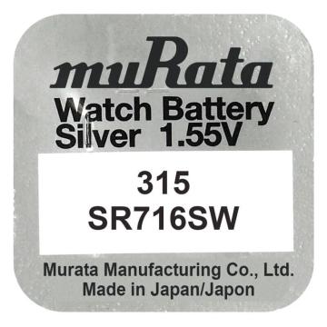 Baterie 315 / SR716SW, oxid argint, 1.55V, Murata de la Saralma Shop Srl