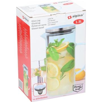 Carafa cu capac si filtru pentru ceai de la Powerink Srl