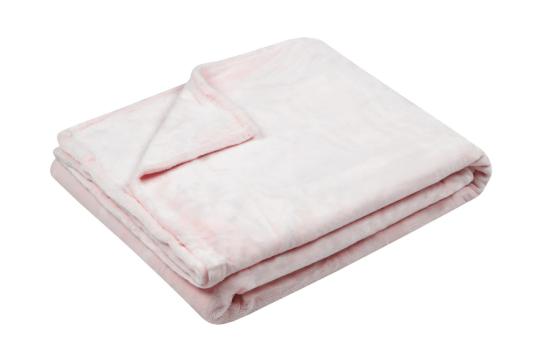 Patura Doudou 130X160 cm, culoare Roz pudra, 100% poliester de la URBANIX SRL