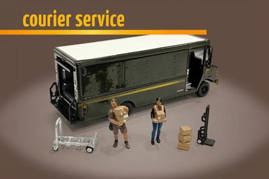 Set figurine Courier Service American Diorama AD-76495MJ de la Hobbyplanet Romania