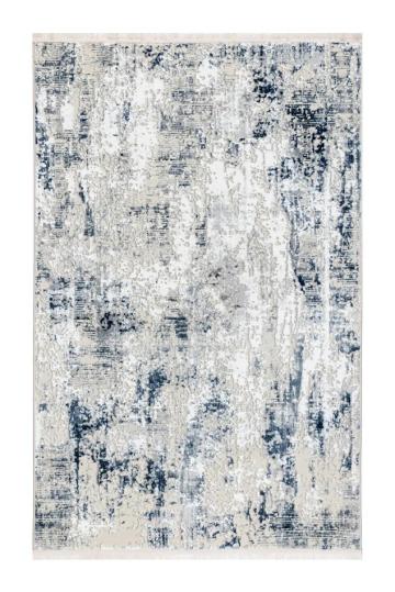 Covor living Nova Lux 53189B albastru / alb Moftx de la URBANIX SRL