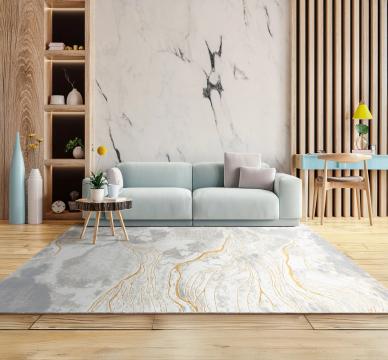 Covor Marmo 52809A Auriu / Gri Moftx de la URBANIX SRL