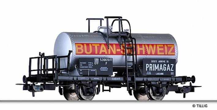 Macheta Vagon cisterna Primagaz, SBB, Epoca III, H0, Tillig de la Hobbyplanet Romania