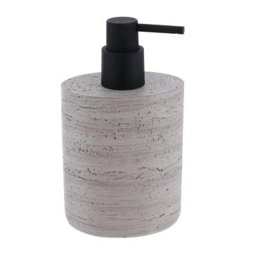 Dispenser sapun polirasina 380ml design piatra - gri