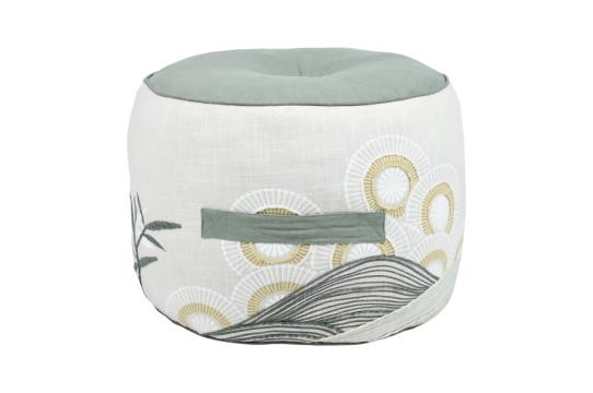 Fotoliu Pouf Yuki 40x30 cm, culoare gri verde de la URBANIX SRL