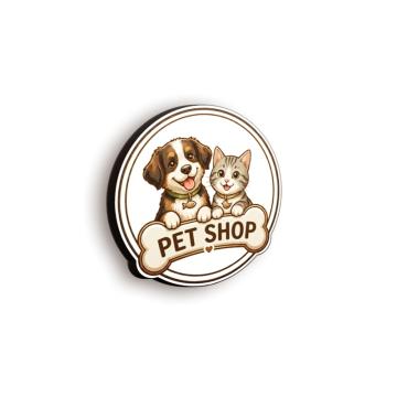 Firma luminoasa volumetrica Pet Shop de la Amn Design Srl