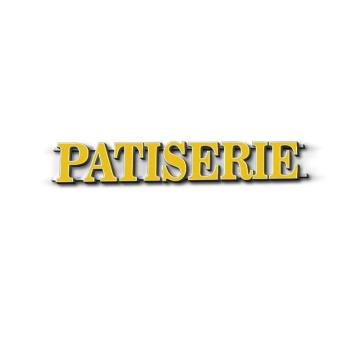 Litere volumetrice Patiserie - Clasic Galben
