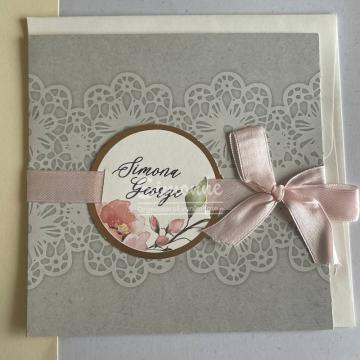 Invitatie nunta cu fundita