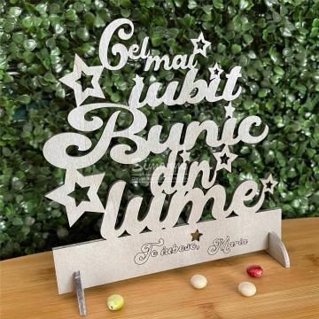 Placuta personalizata cadou Cel mai iubit Bunic