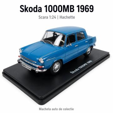 Macheta Skoda 1000MB 1969, albastru, scara 1:24, Hachette de la Hobbyplanet Romania