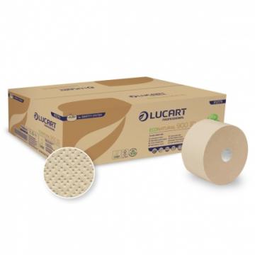 Hartie igienica pe rola Jumbo, maro, 202 m - EcoNatural de la Sanito Distribution Srl