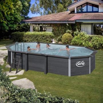Set piscina compozit GRE ovala 664 x 386 x H 124 Avantgarde de la Comfort Garden Solutions Srl