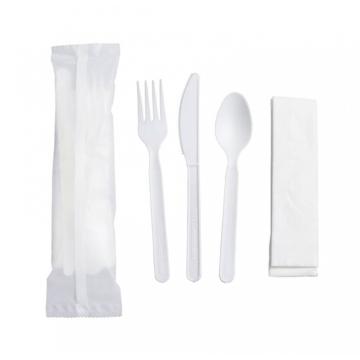 Set de tacamuri, bio CPLA, lingura + furculita + cutit de la Sanito Distribution Srl