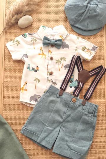 Costum botez Damian - gri